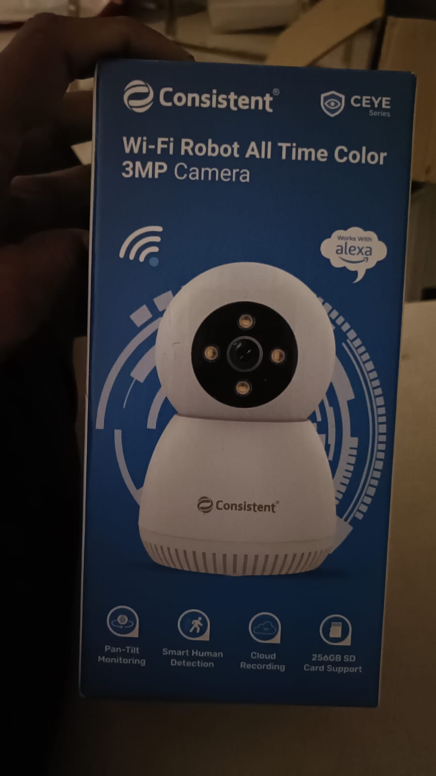 Consistent 3MP Wi-Fi Robot All Time Color Smart Camera